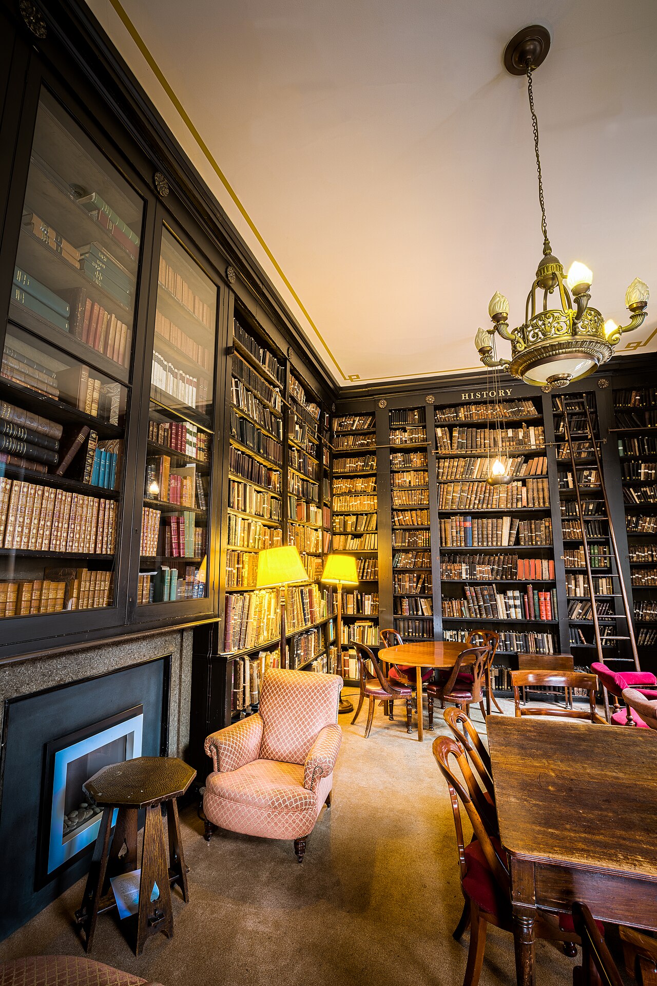 Historic reading room photograph for contextual help