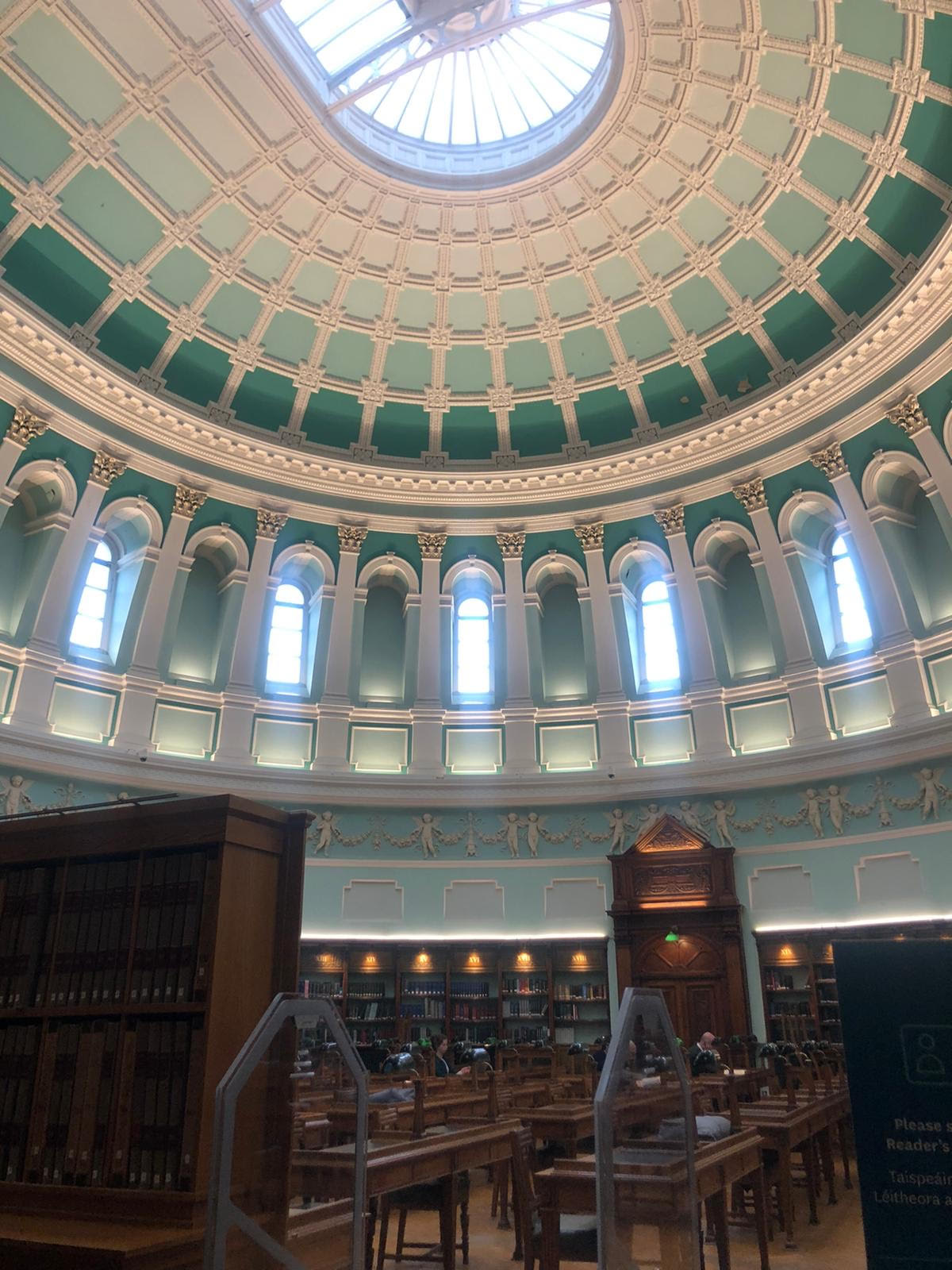 Library reading room photograph for global language access