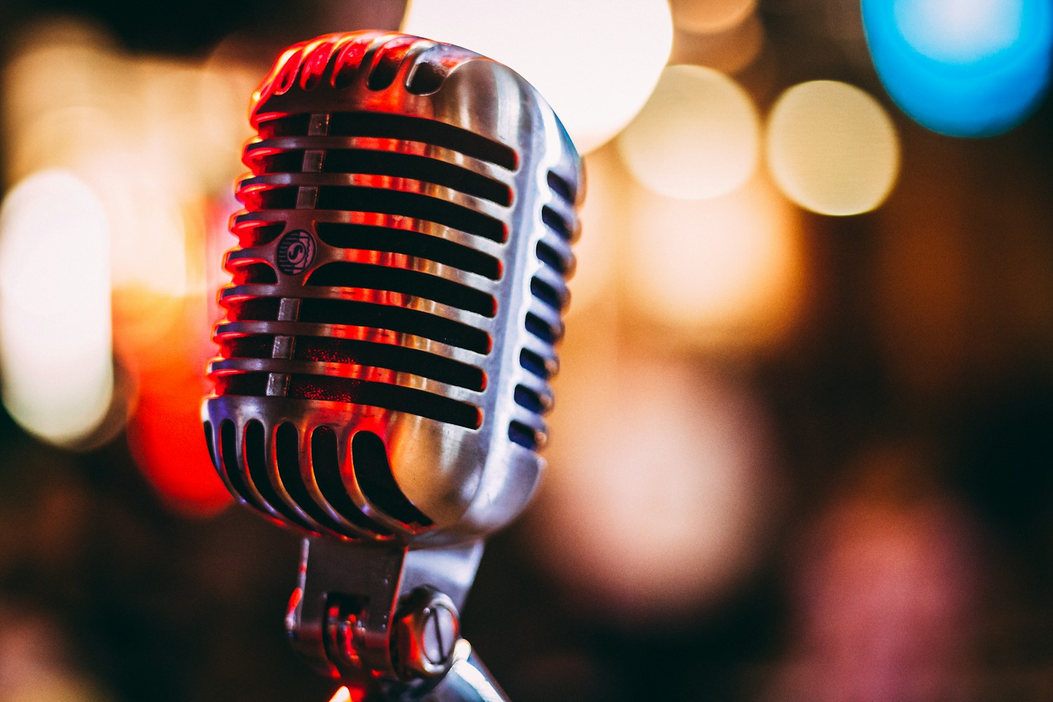 Elegant audio setup with microphone and listening atmosphere