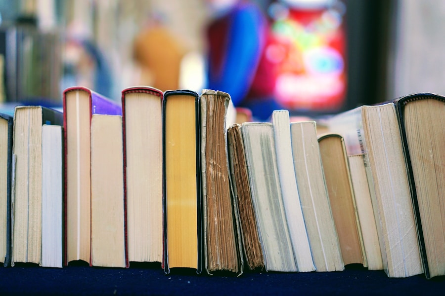 Books beside a warm morning reading setup