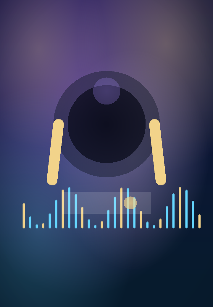 Bright audiobook resume scene with clear progress controls and waveform