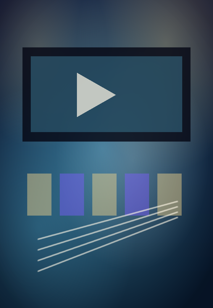 Bright storyboard wall for book trailer planning with clear panels